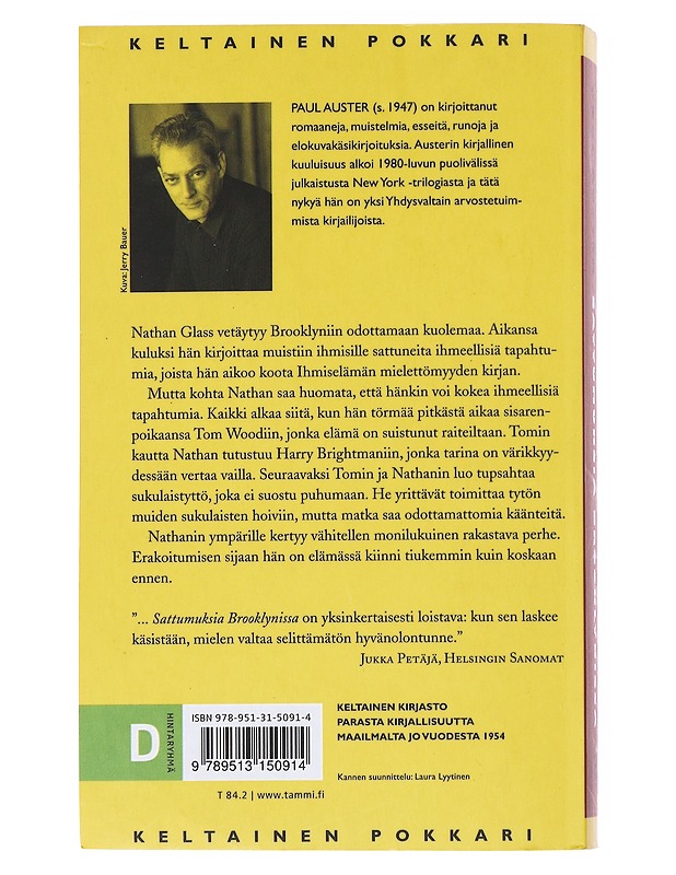 Sattumuksia Brooklynissa - Auster, Paul - Romaanit ja novellit - 10105523381 - 1
