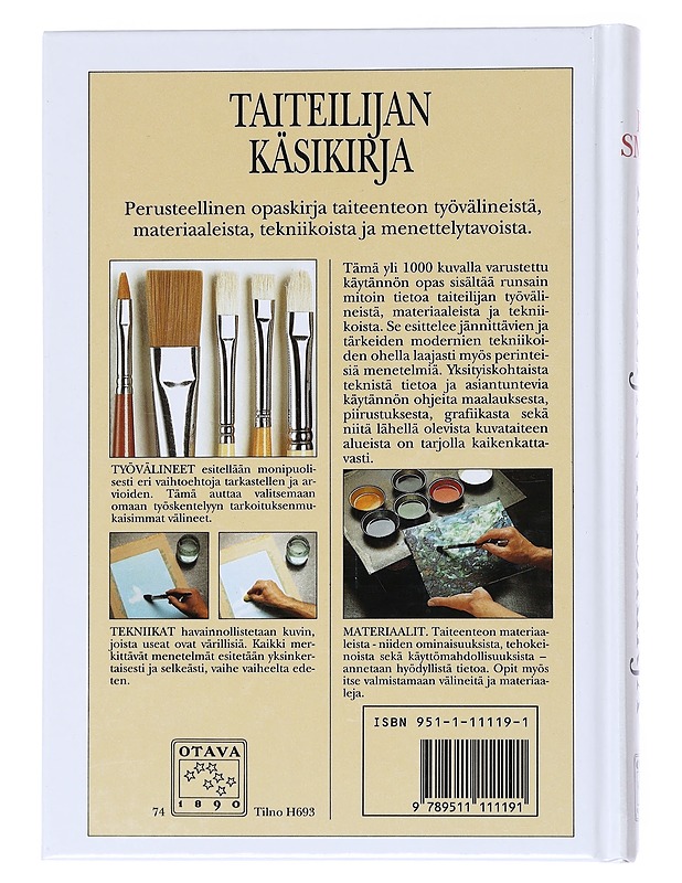 Taiteilijan käsikirja : piirustus, maalaus, grafiikka, työvälineet, tekniikat - Ray Smith - Tietokirjat ja oppaat - 10105523387 - 1