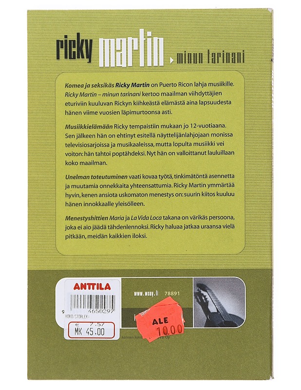 Ricky Martin : minun tarinani - Krulik, Nancy - Elämäkerrat ja muistelmat - 10105523409 - 1