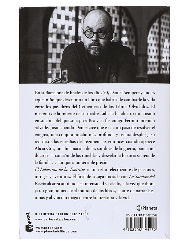 El laberinto de los espiritus - Carlos Ruiz Zafón - Jännitys ja dekkarit - 10105523417 - 1