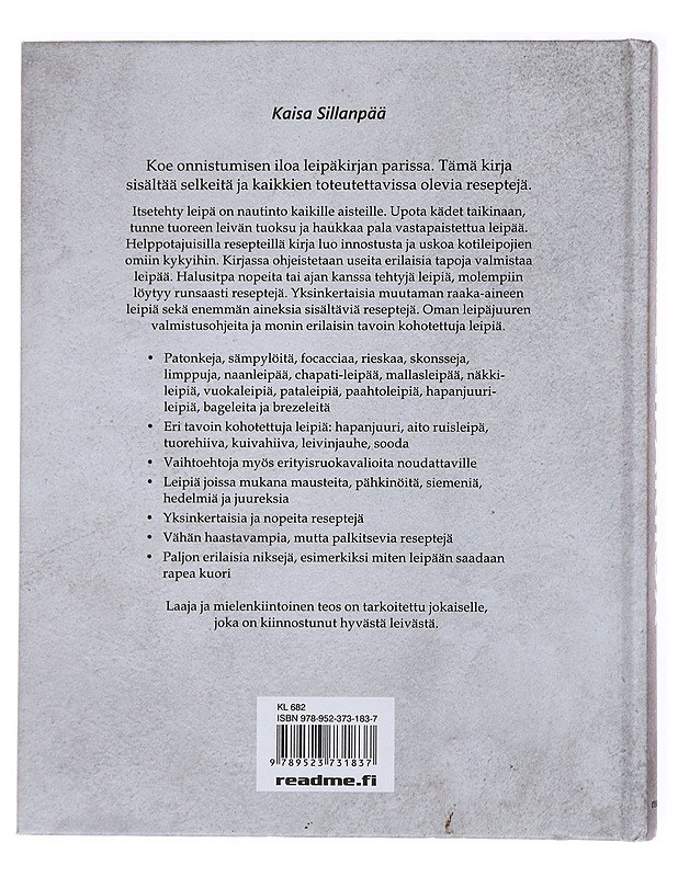 Suuri suomalainen leipäkirja - Sillanpää, Kaisa - Ruokakirjat - 10105523428 - 1