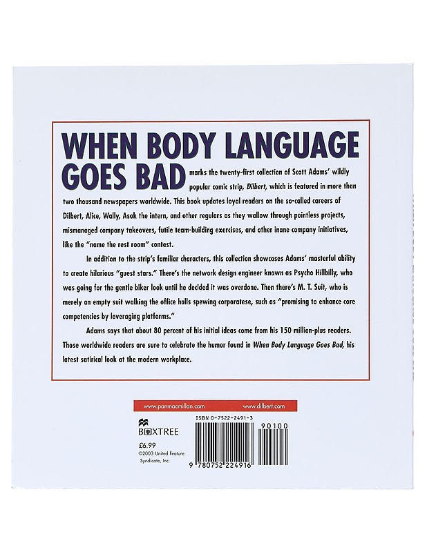 When body language goes bad - Adams, Scott - Sarjakuvat - 10105523450 - 1