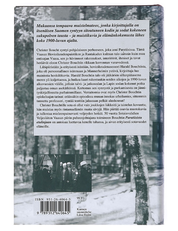 Paratiisista etulinjaan - Boucht, Christer - Elämäkerrat ja muistelmat - 10105523526 - 1