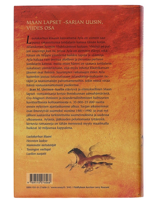 Luolien suojatit - Untinen-Auel, Jean M. - Historiakirjat - 10105523594 - 1