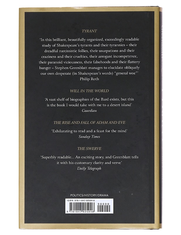 Tyrant : Shakespeare on power - Stephen Greenblatt - Historiakirjat - 10105523647 - 1