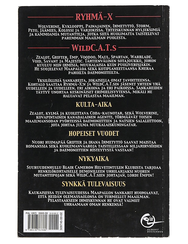 WildC.a.t.s, Ryhmä-X - Lobdell, Scott - Sarjakuvat - 10105523649 - 1