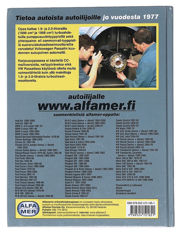 VW Passat diesel 2005-2010 : korjausopas - Randall, Martynn - Tietokirjat ja oppaat - 10105523689 - 1