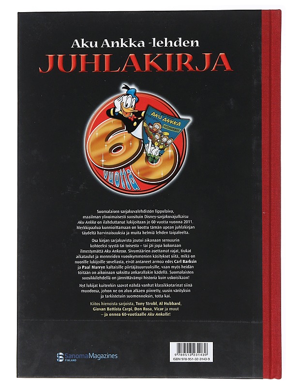 Aku Ankka -lehden juhlakirja - Hurme, Jenni - Sarjakuvat - 10105523863 - 1