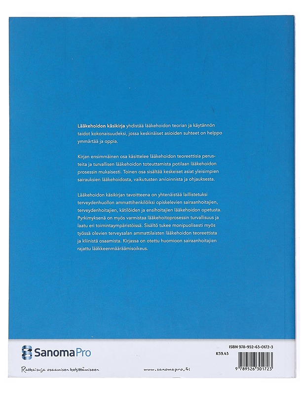 Lääkehoidon käsikirja - Saano, Susanna - Tietokirjat ja oppaat - 10105524169 - 1