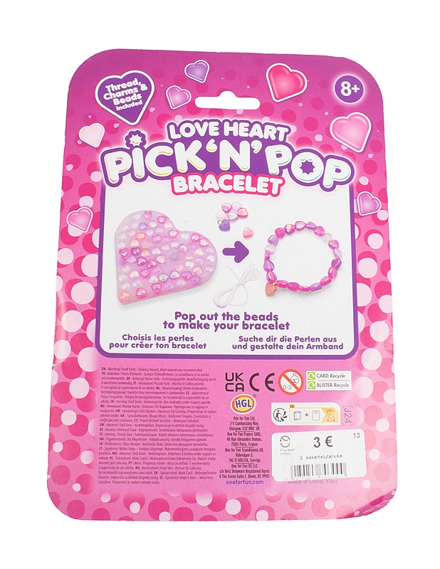 HGL Pick & Pop Love Heart rannekoru - Askartelu - 10105524277 - 1