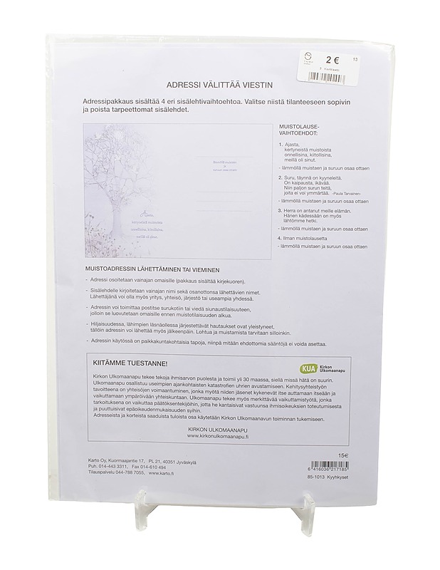 Adressi ja kirjekuori - Askartelu - 10105524367 - 1