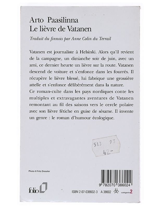 The hare of Vatanen - Paasilinna, Arto - Romaanit ja novellit - 10105524448 - 1