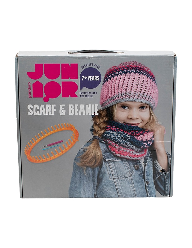 PANDURO JUNIOR pipo ja tuubihuivi -käsityöpakkaus  - Käsityö - 10105524481 - 0