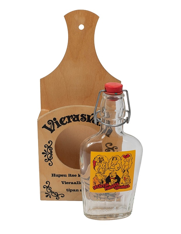 Vierasvara koristepullo puutelineessä - Muut astiat - 10105524564 - 1