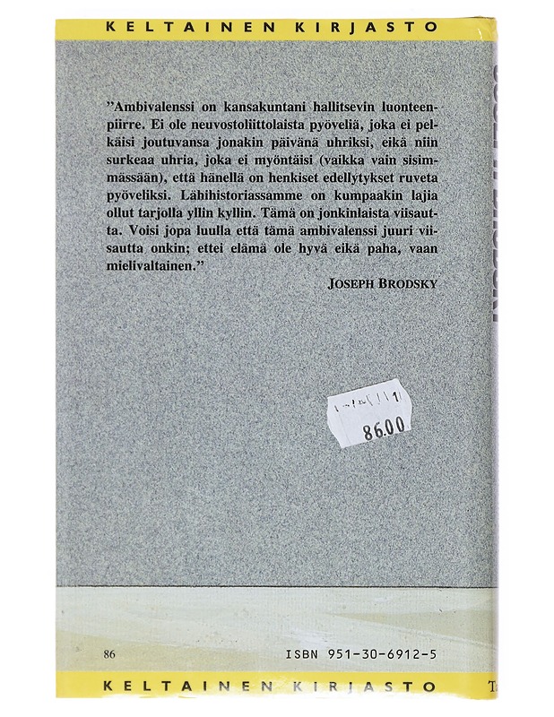 Ei oikein ihminenkään - Brodsky, Joseph - Elämäkerrat ja muistelmat - 10105524591 - 1