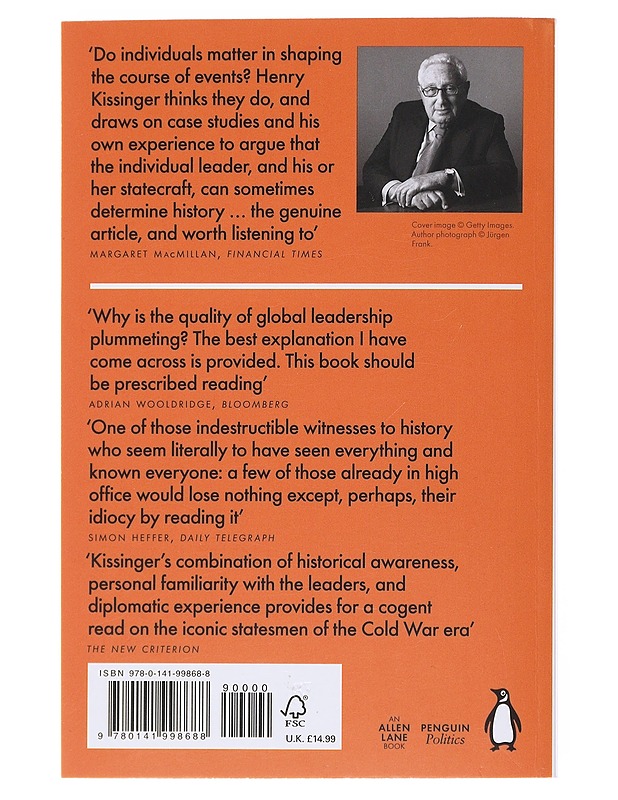Leadership: Six Studies in World Strategy - Kissinger, Henry - Elämäkerrat ja muistelmat - 10105524599 - 1