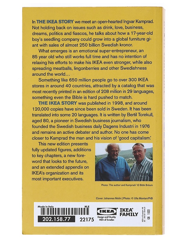 The IKEA story - Bertil Torekull - Elämäkerrat ja muistelmat - 10105524627 - 1