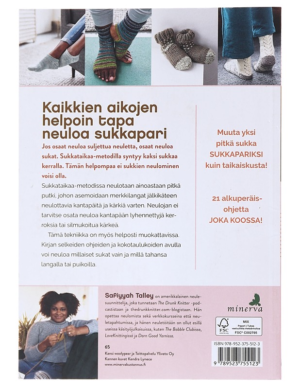Sukkataikaa : neulo 2 sukkaa yhdellä kertaa - Talley, Safiyyah - Tietokirjat ja oppaat - 10105524658 - 1