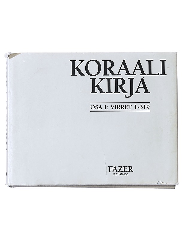 Koraalikirja osa I-II - Fazer Musiikki - Musiikki- ja elokuvakirjat - 10105524677 - 0