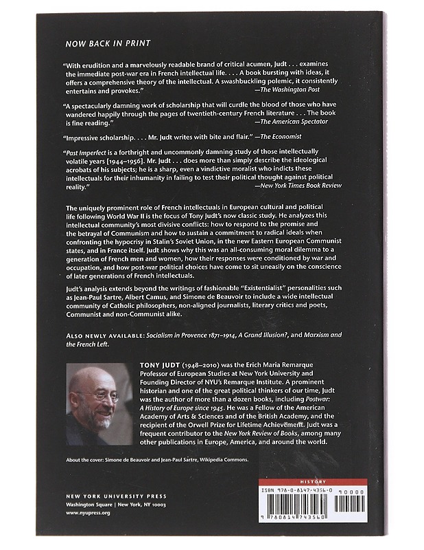 Past imperfect : French intellectuals, 1944-1956 - Tony Judt - Historiakirjat - 10105524698 - 1