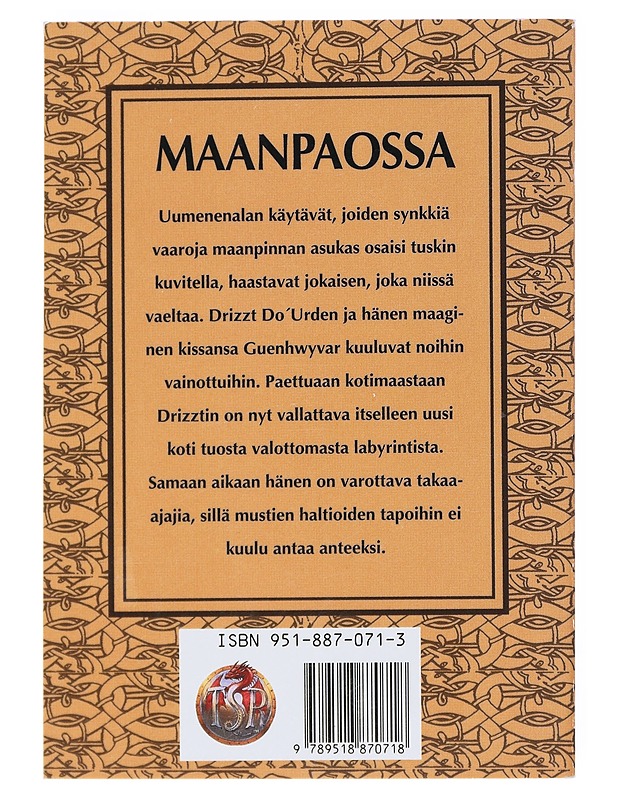 Musta haltia -trilogia. Osa 2, Maanpaossa - Salvatore, R. A. - Fantasia- ja scifi - 10105524710 - 1
