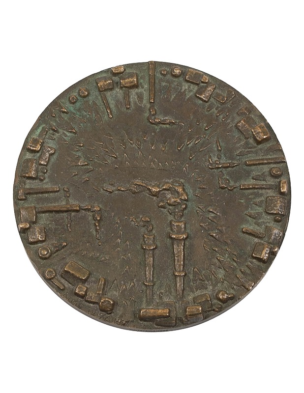 Suomen Paperitehtaitten Yhdistys 1918-1968 mitali - Muut sisustustavarat - 10105524715 - 0