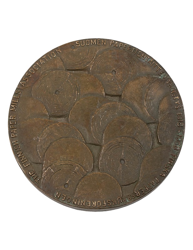 Suomen Paperitehtaitten Yhdistys 1918-1968 mitali - Muut sisustustavarat - 10105524715 - 1