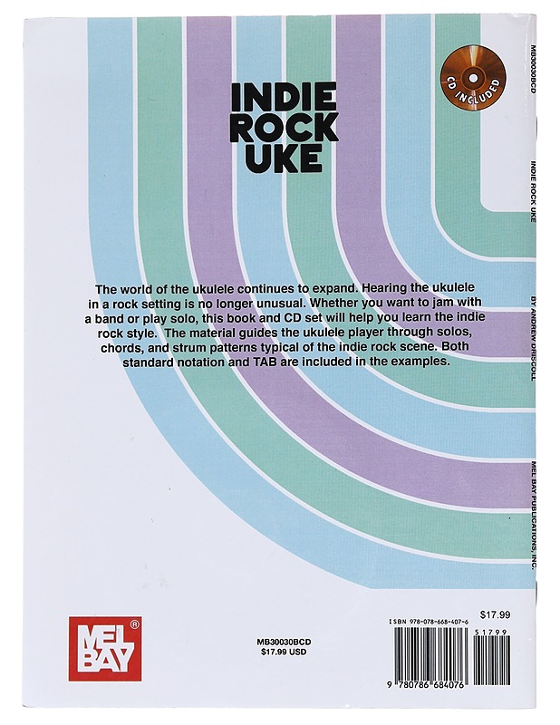 Indie Rock Uke - Driscoll, Andrew - Tietokirjat ja oppaat - 10105524752 - 1