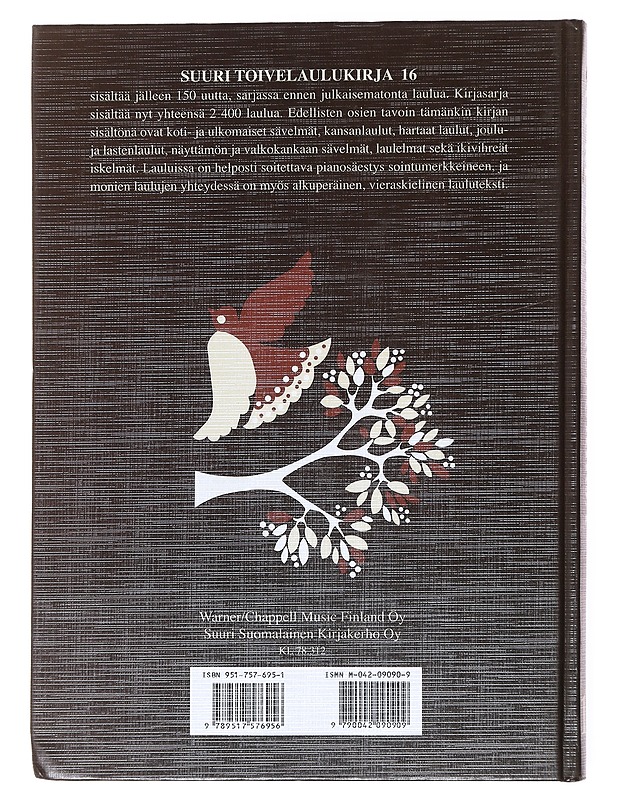 Suuri toivelaulukirja 16 - Henriksson, Raimo - Musiikki- ja elokuvakirjat - 10105524794 - 1