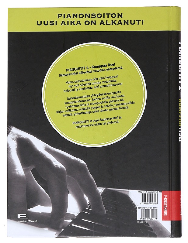 Pianohitit : komppaa itse!. 2 - Tenni, Jyrki - Musiikki- ja elokuvakirjat - 10105524893 - 1