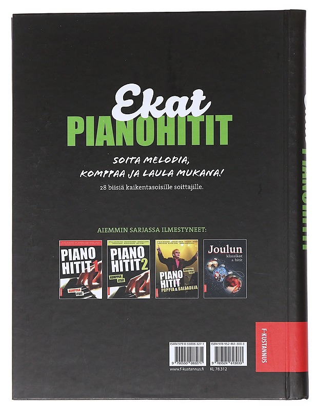 Ekat Pianohitit : soita melodia & komppaa - Tenni, Jyrki - Musiikki- ja elokuvakirjat - 10105524894 - 1