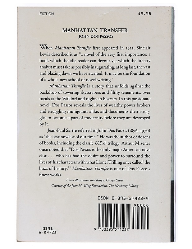 Manhattan Transfer- John Dos Passos - Romaanit ja novellit - 10105524933 - 1