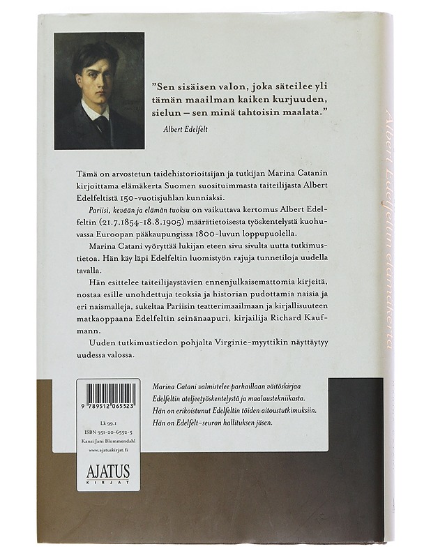Pariisi, kevään ja elämän tuoksu Albert Edelfeltin elämänkerta - Catani , Marina  - Taide- ja kulttuurikirjat - 10105524996 - 1