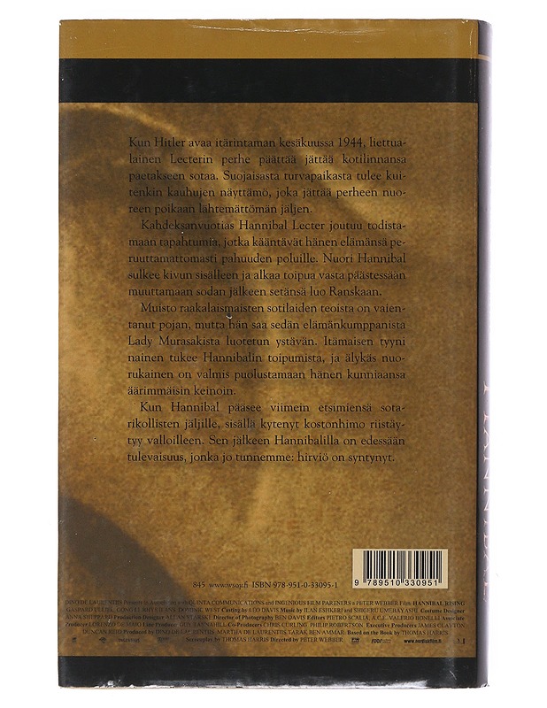 Nuori Hannibal - Harris, Thomas - Jännitys ja dekkarit - 10105525002 - 1
