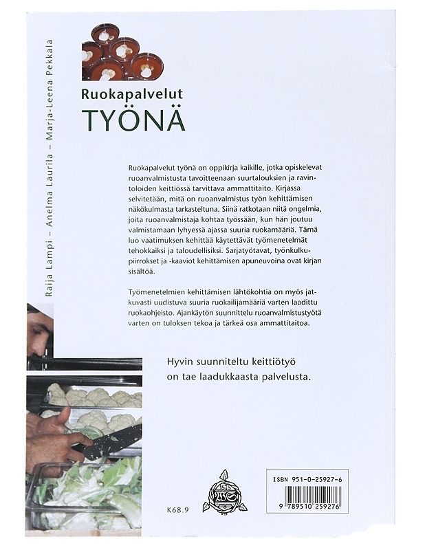 Ruokapalvelut työnä - Lampi, Raija - Tietokirjat ja oppaat - 10105525062 - 1