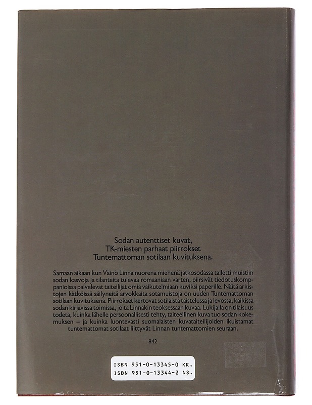 Tuntematon sotilas - Linna, Väinö - Romaanit ja novellit - 10105525093 - 1