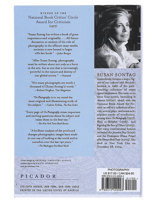 On Photography - Sontag, Susan - Tietokirjat ja oppaat - 10105525096 - 1