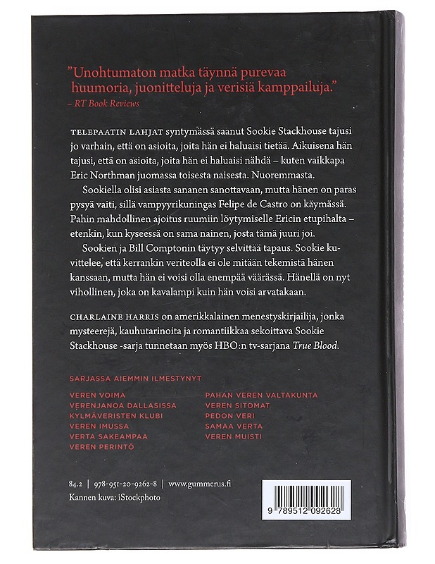 Veri kielellä : [Sookie Stackhouse -romaani] - Harris, Charlaine - Romaanit ja novellit - 10105525100 - 1