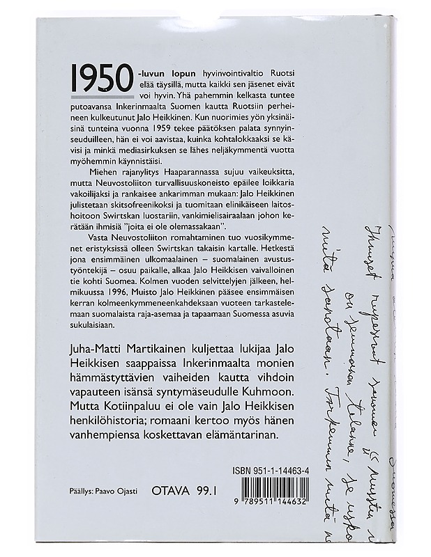 Kotiinpaluu : Jalo Heikkisen elämä - Juha-Matti Martikainen - Elämäkerrat ja muistelmat - 10105525116 - 1