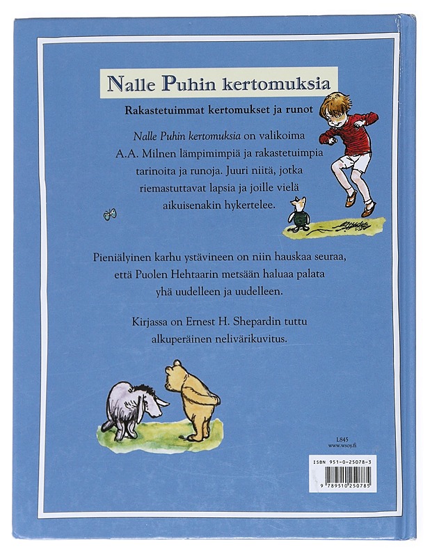 Nalle Puhin kertomuksia - Milne, A. A. - Lastenkirjat - 10105525258 - 1