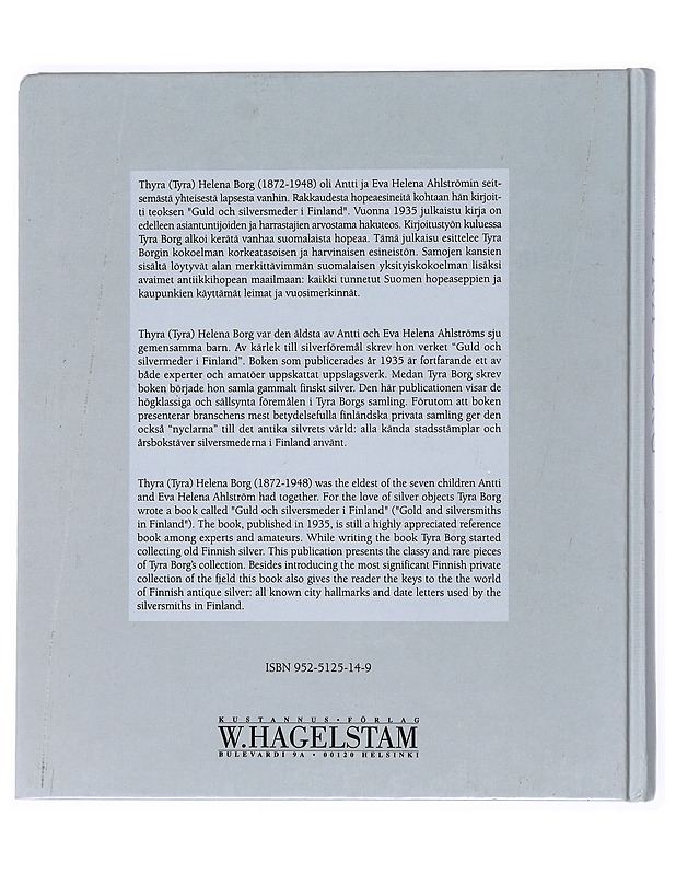 Tyra Borg : hopeakokoelma = silversamling = silver collection - Tietokirjat - 10105525269 - 1