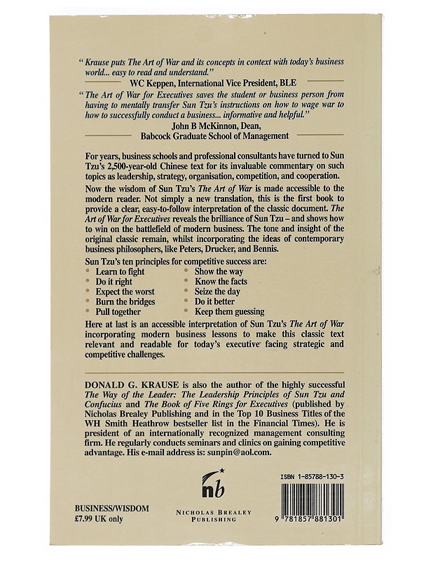 The art of War for Executives - Donald G. Krause - Tietokirjat ja oppaat - 10105525270 - 1