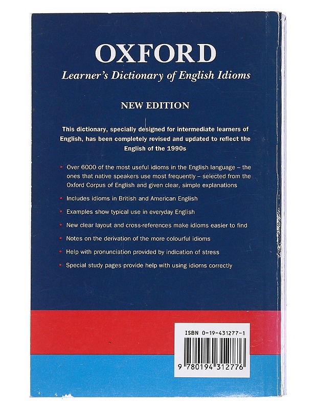 Oxford learner's dictonary of English idioms - edited by Helen Warren - Tietokirjat ja oppaat - 10105525301 - 1