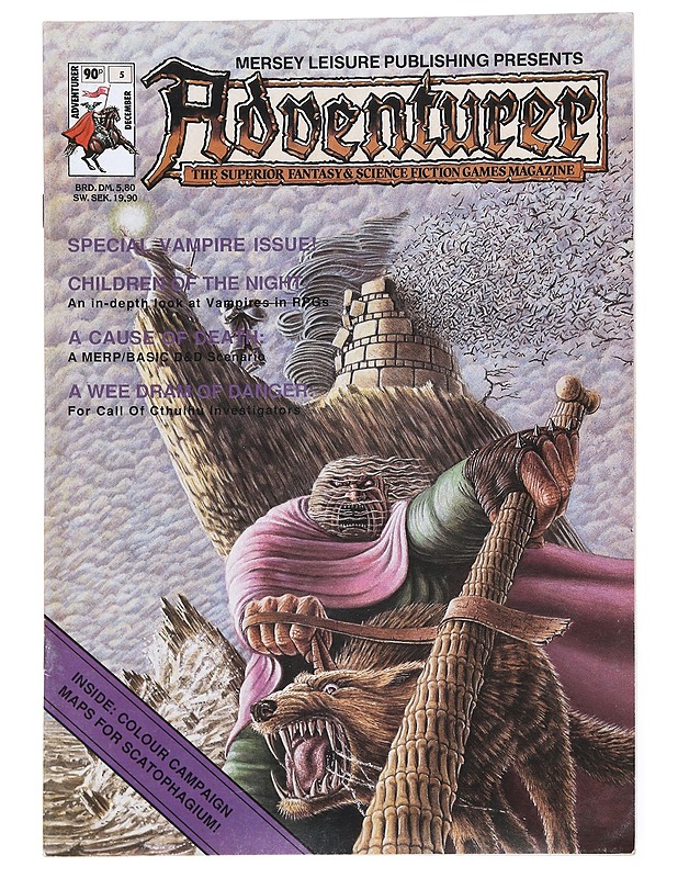 Adventurer : The superior fantasy & sciency fiction games magazine : No 5 - Stephen Dillon - Fantasia- ja scifi - 10105525310 - 0