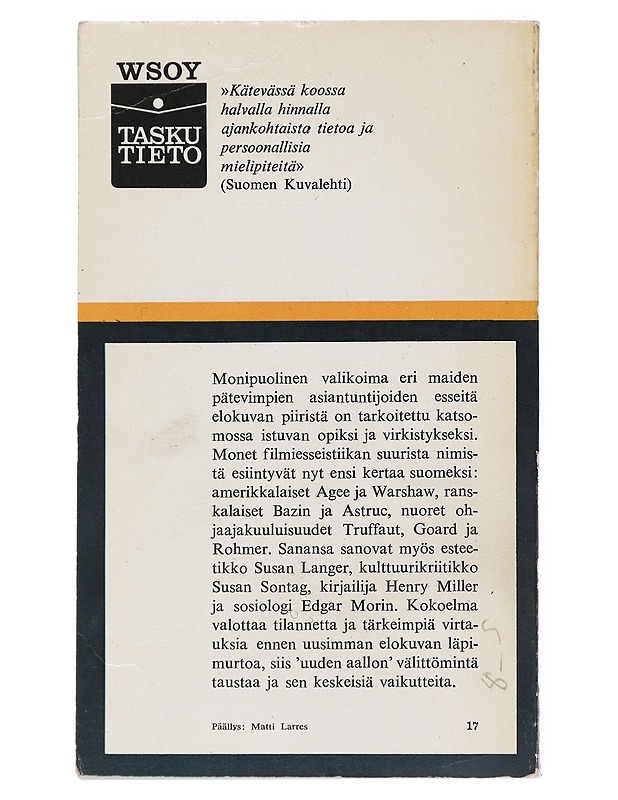 Uuteen Elokuvaan- Peter Von Bagh - Tietokirjat ja oppaat - 10105525321 - 1