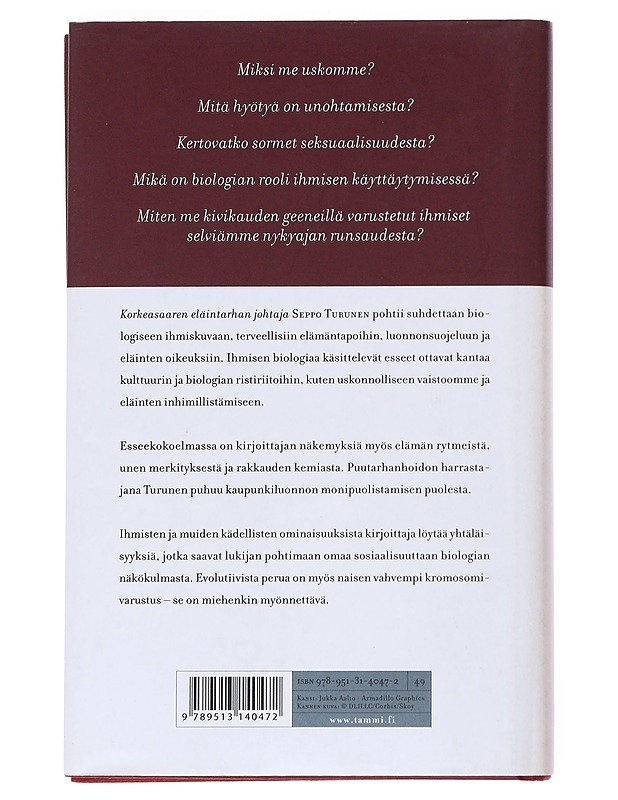Paviaaneja, punaviiniä ja puutarhanhoitoa- Seppo Turunen - Tietokirjat ja oppaat - 10105525336 - 1