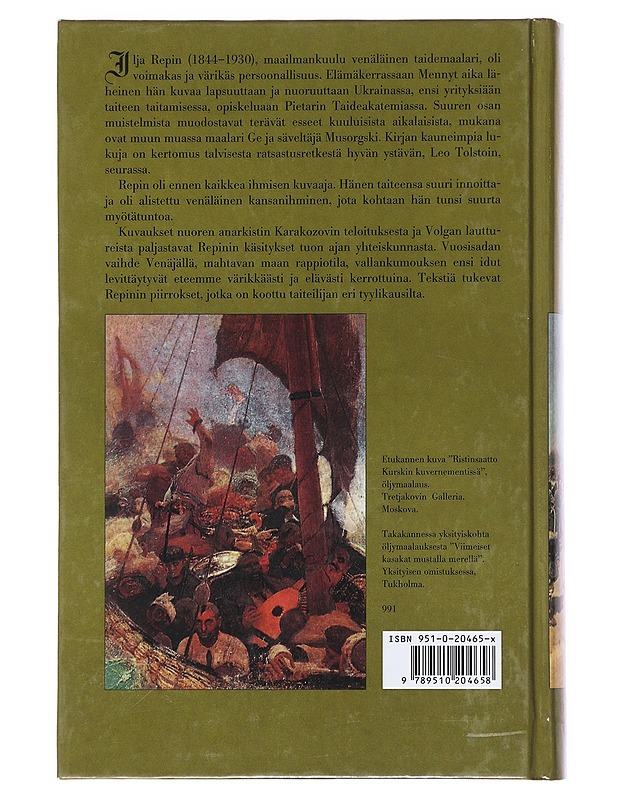 Mennyt aika läheinen - Repin , Ilja  - Elämäkerrat ja muistelmat - 10105525370 - 1