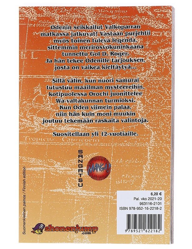 Odenin kuuluukin kiehua - Oda, Eiichiro - Sarjakuvat - 10105525388 - 1