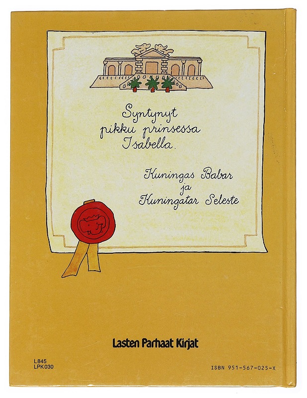 Babarin pikku tytär - Brunhoff, Laurent de - Lastenkirjat - 10105525412 - 1