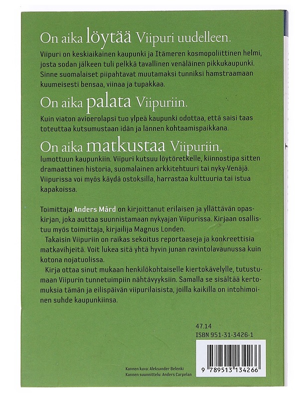 Takaisin Viipuriin - Mård, Anders - Historiakirjat - 10105525451 - 1